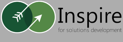 Inspire for Solutions Development logo dark BG