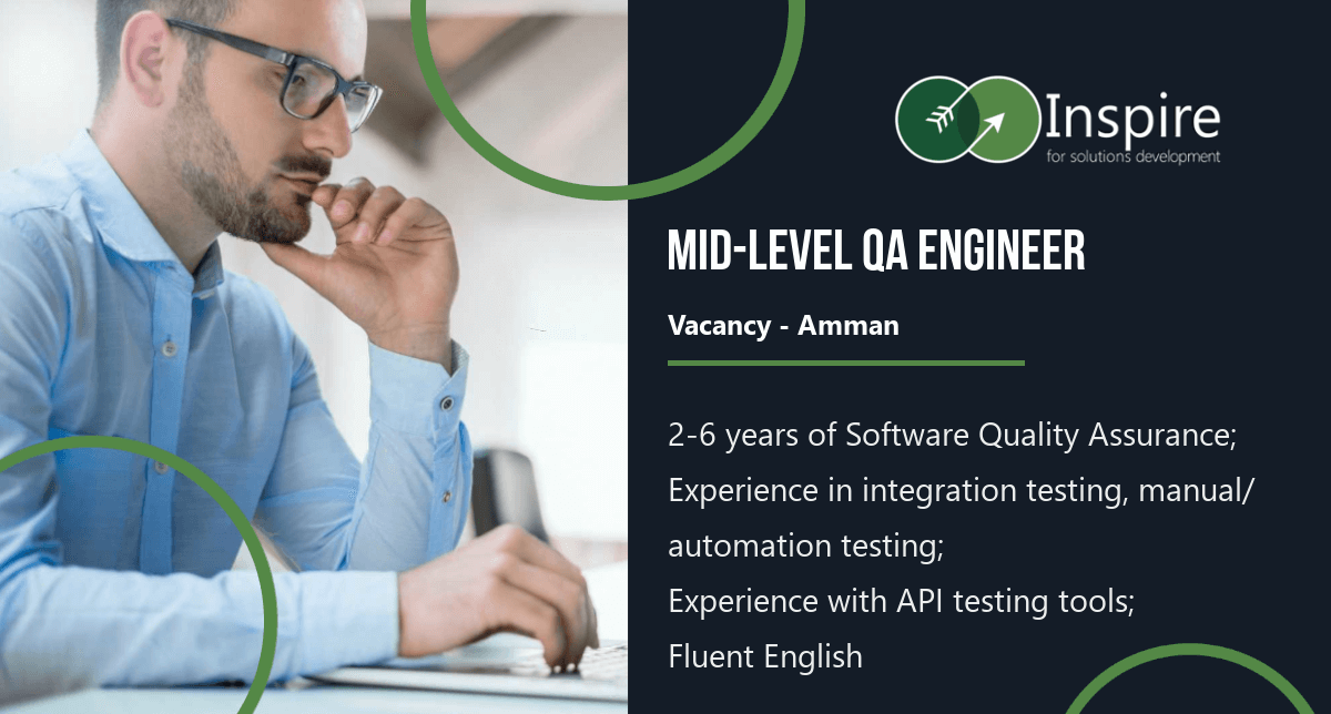 Mid-Level QA Engineer Vacancy in Amman