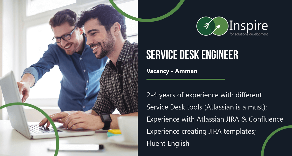 Service Desk Engineer Vacancy in Amman