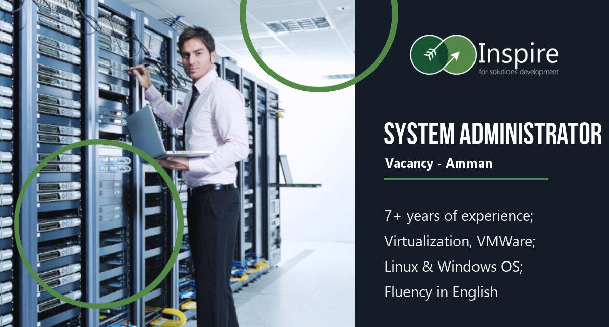 System Administrator Vacancy in Amman